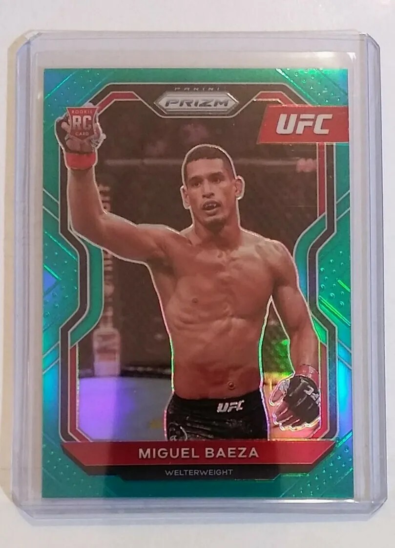 2021 Panini Prizm UFC Miguel Baeza RC /49 Teal Prizm Rookie Card Welterweight