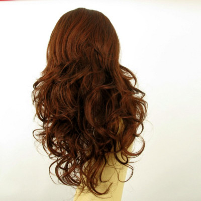 Perruque Femme Longue Blonde Cuivrée - Style Bouclé Ref Charlète, Neuve Avec étiquettes