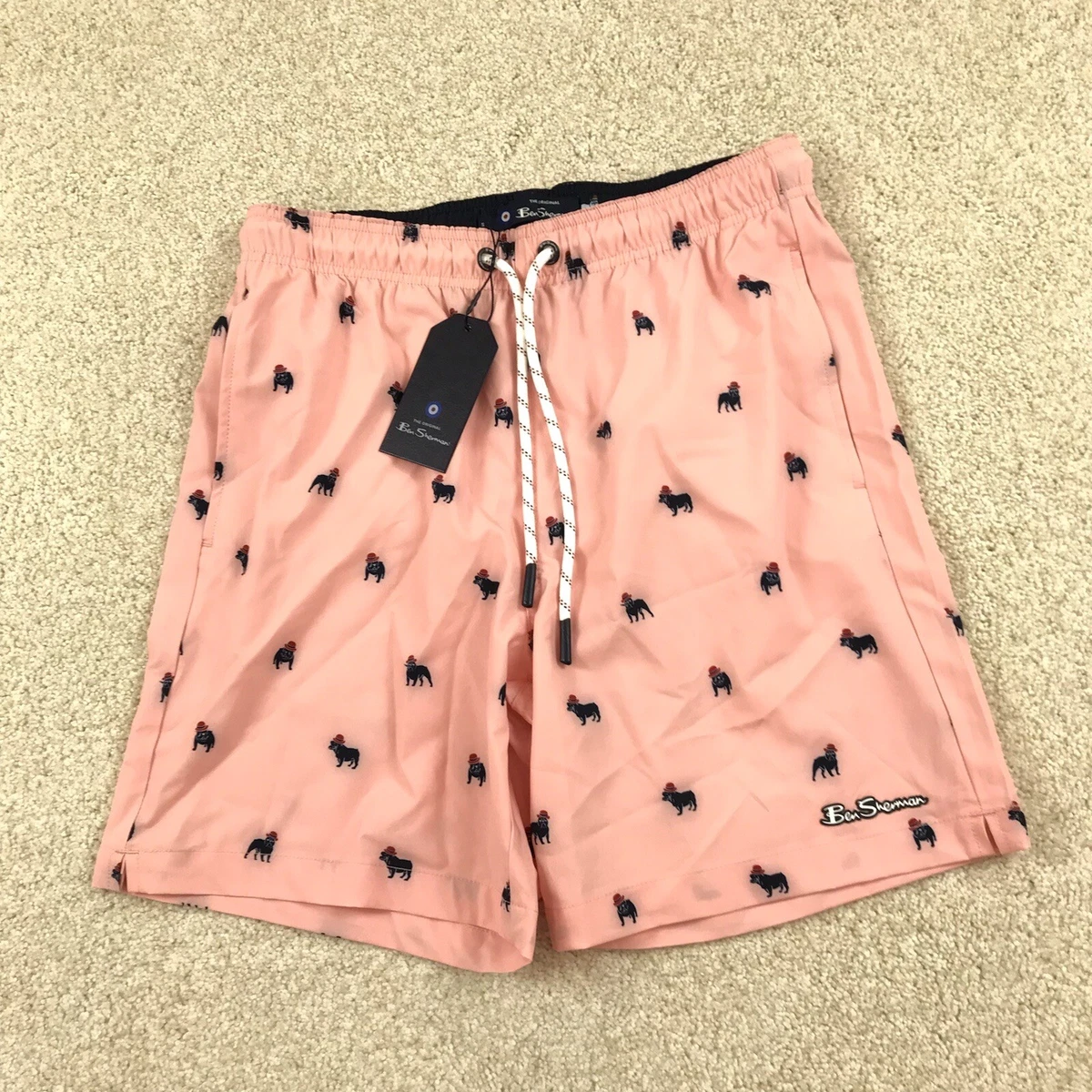 Board Shorts Ben Sherman Rayés Aztec - Taille L - Neuf Avec étiquette (NWT) - Multi-couleur