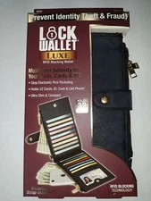 Lock Wallet Luxe As Seen on TV with RFID Protection Luxury Womens Wallet