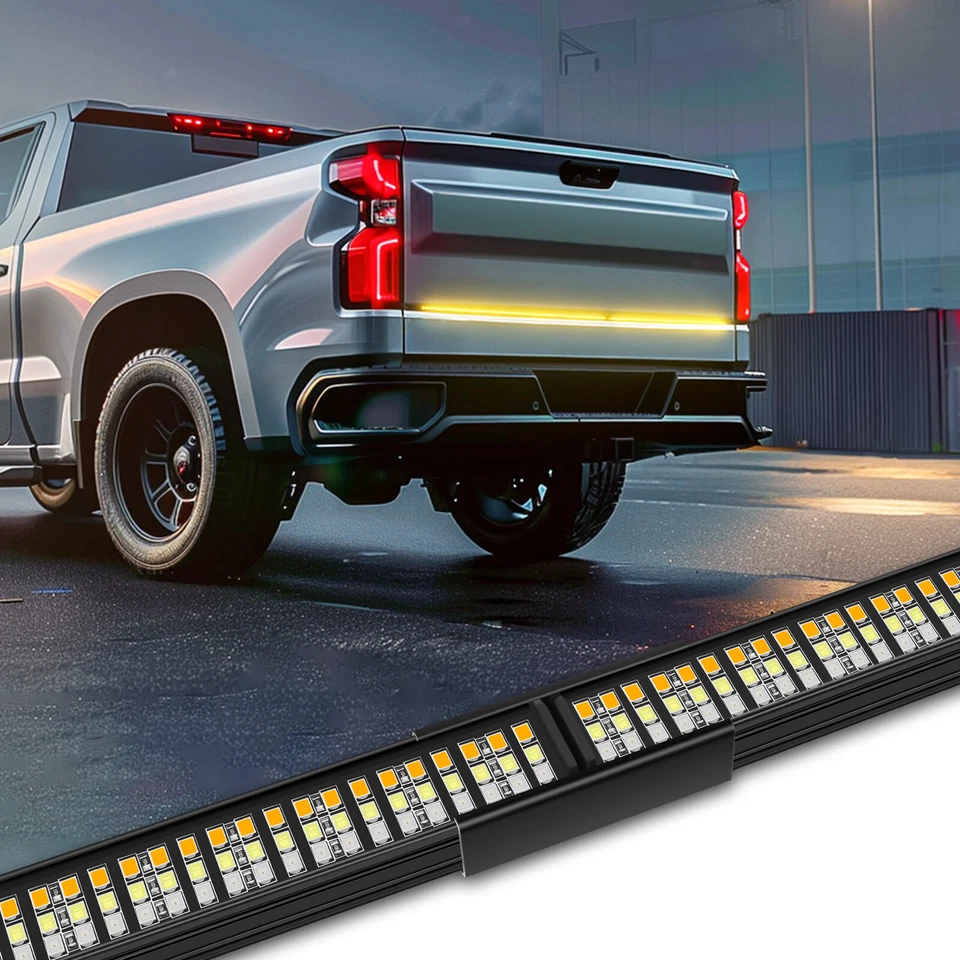 Barra de luz LED de 60" para puerta trasera señal secuencial de giro/freno para Ram 1500 2500 3500 Foto 2 de 4