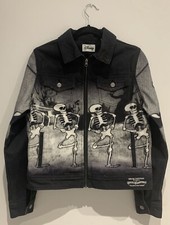 Disney Denim Jacket Size M Medium A Silly Symphony The Skeleton Dance Halloween