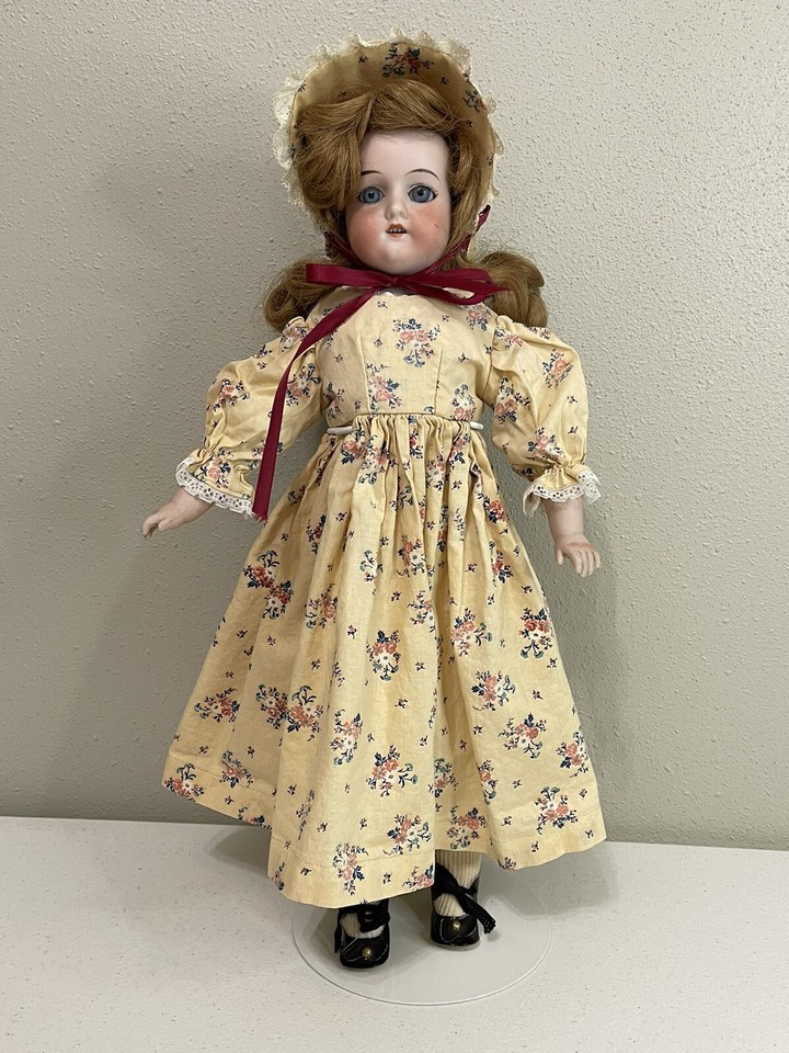 18” Antique Armand Marseille Made In Germany Bisque Shoulderhead Doll