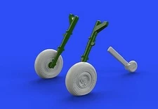 Eduard 672108 1/72 Aircraft- Spitfire Mk IX Wheels 4-Spoke Smooth Tire for EDU (