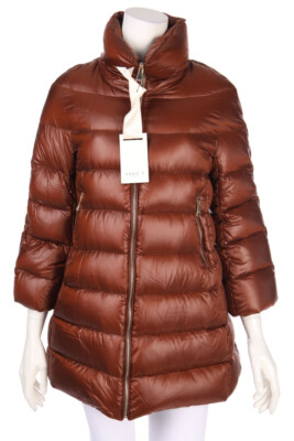 ANNIE P Down Jacket Zipper I 46 = D 40 brown NEW#9357
