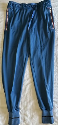 Nike FC Jogger Trousers Suit Soccer Pants Sock Cuff Blue Men s Sz: Small