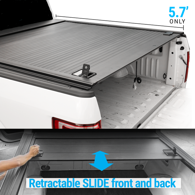 20192020 Dodge Ram 1500 5.7ft Bed Aluminum Hard Retractable Tonneau