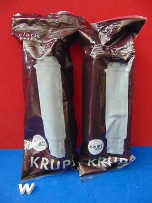 2 Pack Krups Original Claris Aqua Filter System F088 New & Sealed