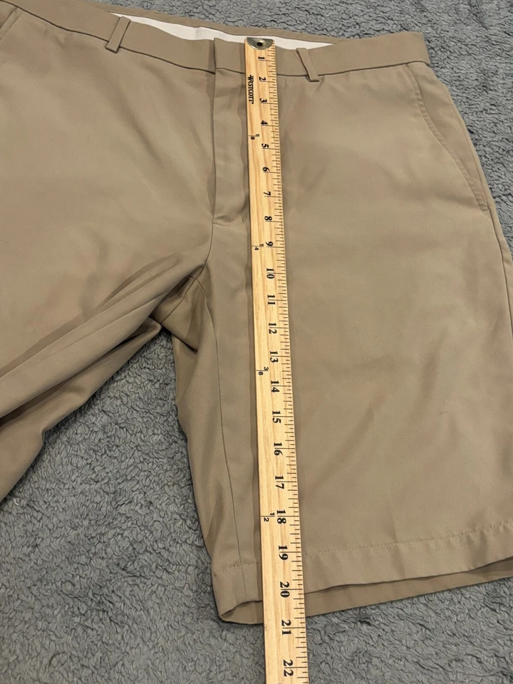 Pantalones Cortos de Golf Walter Hagen Para Hombre 34 Beige Microfibra Rendimiento Chino Activo Foto 4 de 4