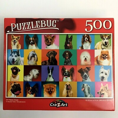 Puzzlebug 500 Piece Jigsaw Puzzle 20 Happy Dogs Dog Collage Yorkshire Husky New 639277529145 Ebay