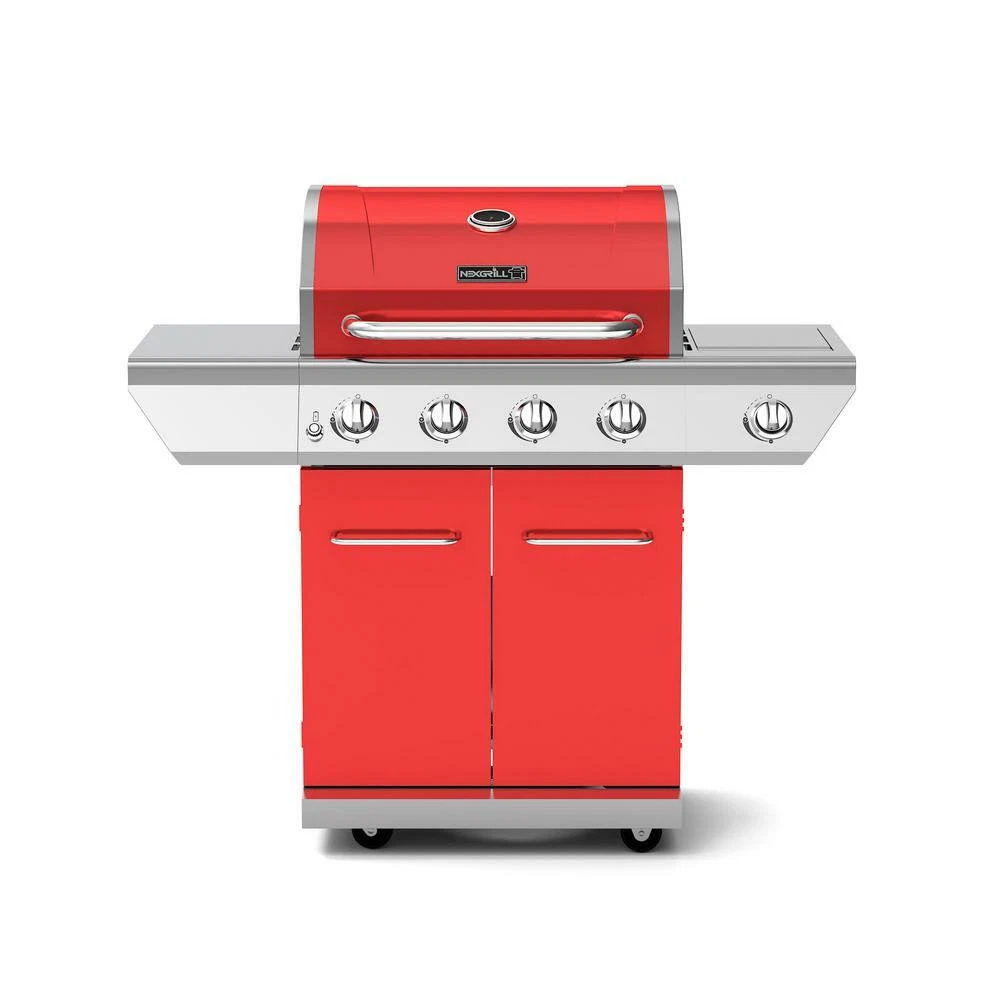 PIT BOSS 77435 Vertical Lp Gas Smoker, Red