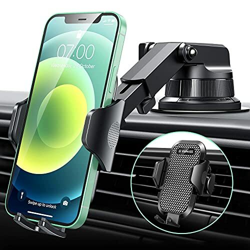 Car Phone Mount Dashboard Phone Holder Stand, Universal Handsfree Windshield-image
