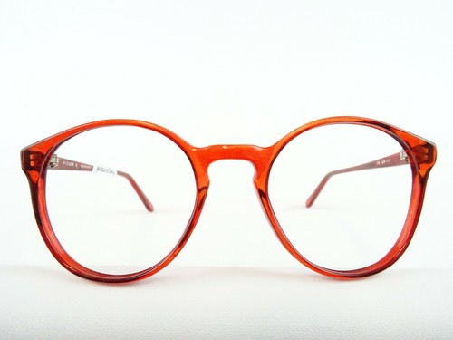 Kleine Panto Brille knallrot Kultbrille Kunststoffgestell unisex Markenware Gr/S