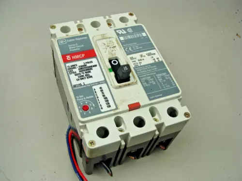 CUTLER HAMMER MOTOR CIRCUIT PROTECTOR HMCP015E0CA02 SER C 15A 3P 600VAC