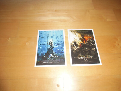 Cinema Filmplakatkarten Aquaman,Conan 3D,Jason Momoa