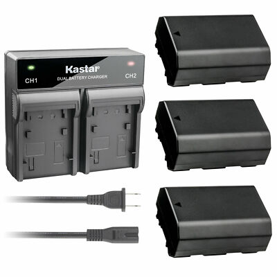 Kastar DUAL Rapid Charger & 3 Batteries for Sony NP-FZ100