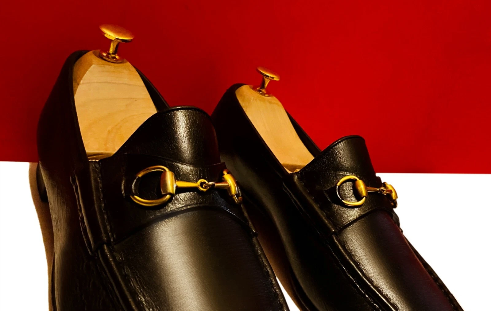 799, !! CHAUSSURES MOCASSINS FEMME GUCCI NOIR LUXE MORCEAUX DORÉS CUIR 40,5 C