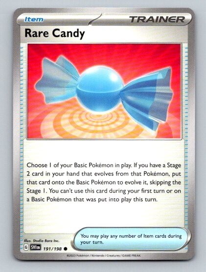 2023 Pokemon Card Scarlet & Violet Rare Candy 191/198