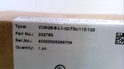 NEW PEPPERL + FUCHS VDM28-8-L1-IO/73C/110/122 Laser Ranging Sensor
