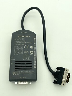 Siemens SIMATIC S7 RS232 PC Adapter V5.0 6ES7 972-0CA32-0XA0 - Fast US Shipper