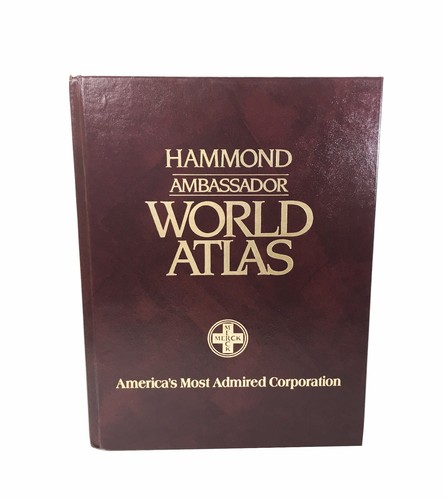 HAMMOND AMBASSADOR WORLD ATLAS -1989- HARDCOVER - Picture 3 of 4