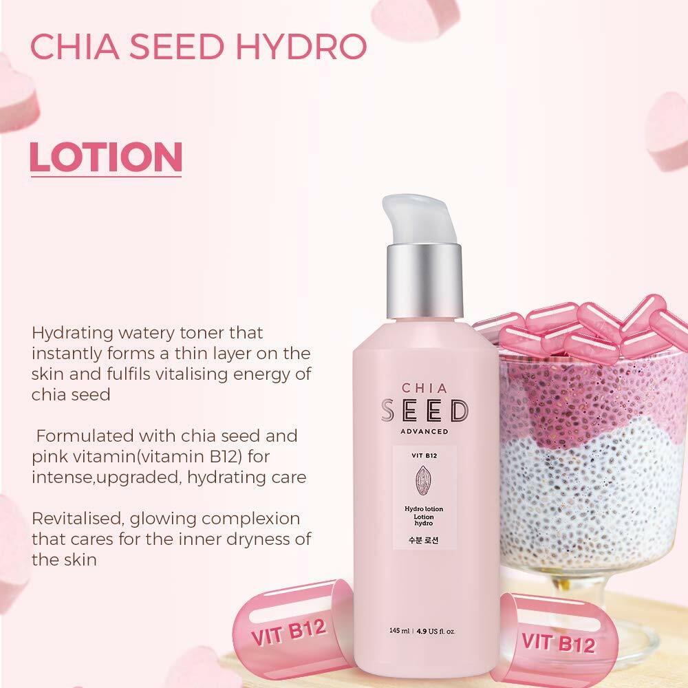 The Face Shop Chia Seed Hydro Lotion enriched with Vitamin B12