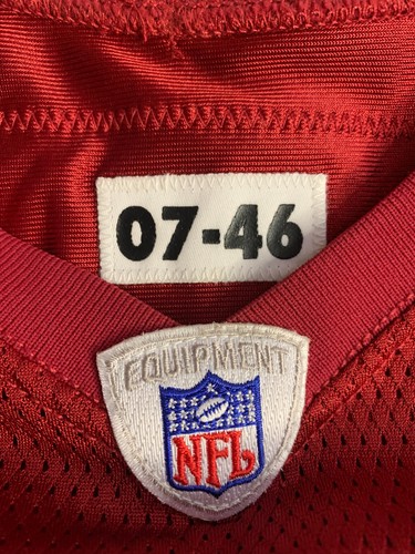 2007 San Francisco 49ers #85 Vernon Davis Game Jersey Red Reebok Size 46 - Picture 7 of 7