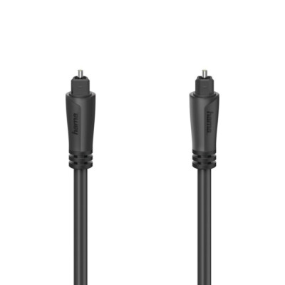 Hama Glasfaser-Audiokabel ODT-Stecker Toslink 0,75 m Audio-Lichtleiter-Kabel