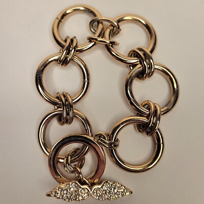 Beautiful Victoria Secret Copper Tone Chain Link Bracelet With