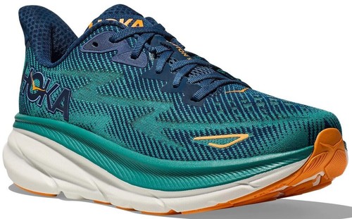 Hoka One One Clifton 9 Running Shoes Mens 13 D Teal Lime Green 1127895 CEPR 2023 Hoka MEN main image 3