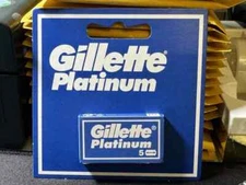 50 Gillette Platinum DE double edge razor blades Russia