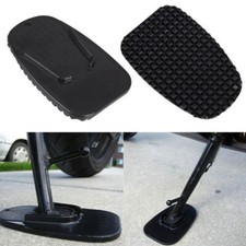 1pc Universal Motorcycle Parts Foot Pads Kickstand Stand Extension Plate Black