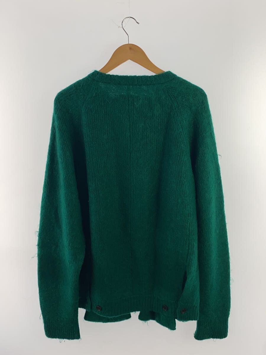 STEIN CARDIGAN (THICK S WOOL GREEN SOLID) ST.445 KID MOHAIR STEIN CARDIGAN (THICK S WOOL GREEN SOLID) ST.445 KID MOHAIR
