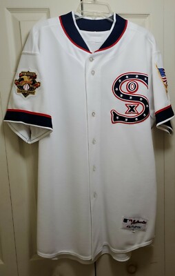 Chicago White Sox 1917 Throwback Jersey Size 48 Authentic Majestic