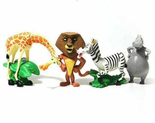 Madagascar Playset 4 Pcs Figurine Set Kids Birthday Cake Topper - Picture 5 of 5