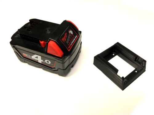 StealthMounts Storage Mounts for Milwaukee M18 Tool Batteries (5 Pack, Red) - Picture 4 of 8