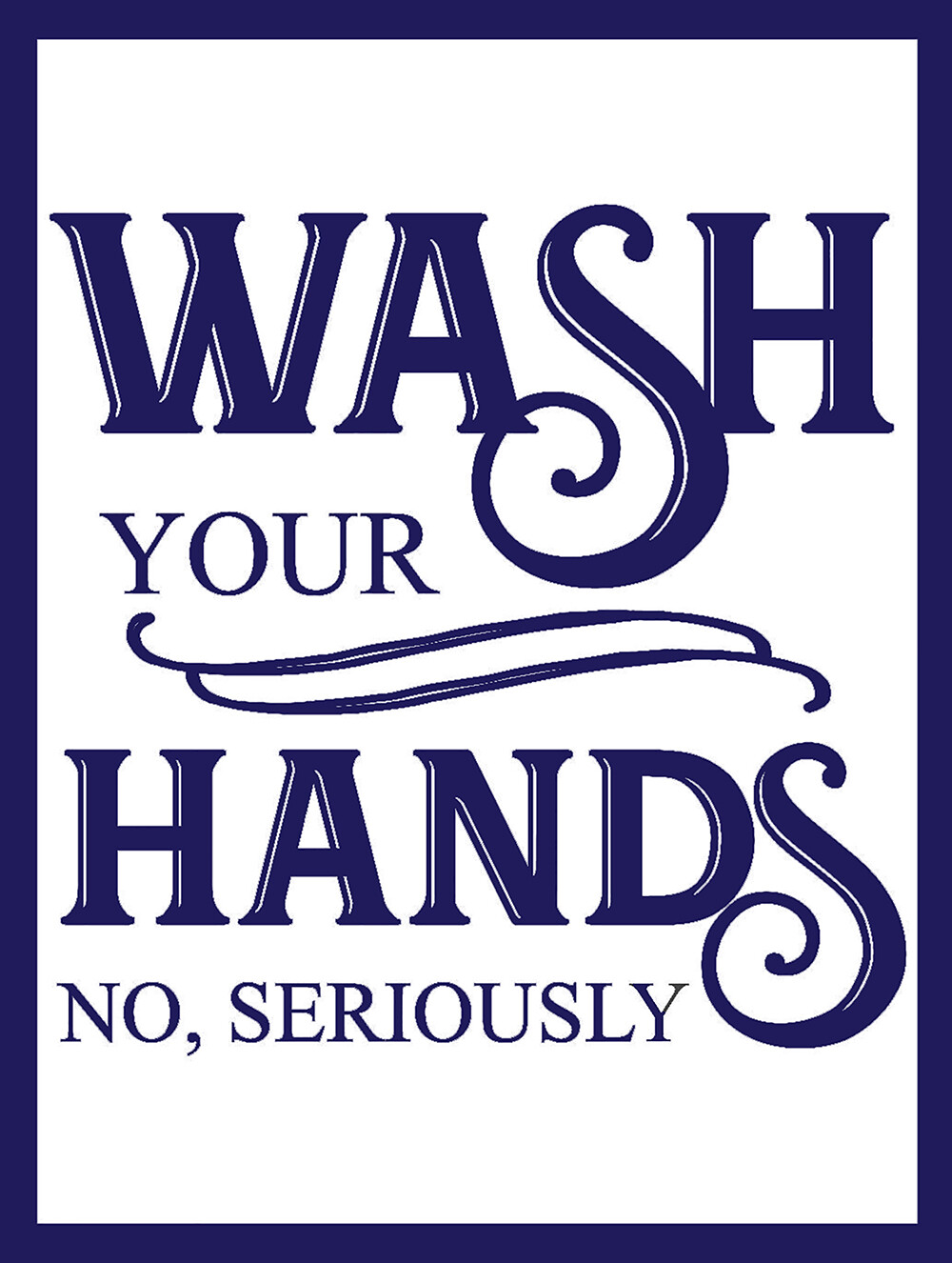 Wash Your Hands Metal Sign FREE SHIPPING Virus Flu Cold