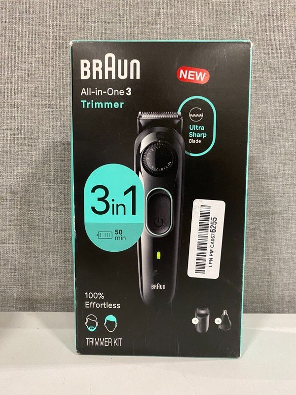 New Braun All-In-One Style Kit Series 3, 3in1 Beard Ear Hair Trimmer Clipper Kit