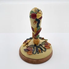 Autumn Harvest Terra Cotta Cookie Stamp Embosser Pumpkin Apple Corn Fall Baking