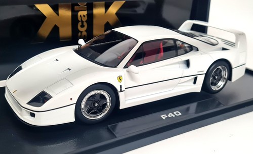 KK 1/18 Ferrari F40 Sultan Of Brunei White Supercar Red Seats Diecast Model Car - Picture 4 of 9