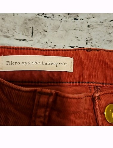 Pantaloni donna Pilcro & the Letterpress taglia 26 ruggine vita alta skinny velluto a coste usati in ottime condizioni - Foto 4 di 7