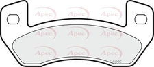 APEC PAD1497 Brake Pad Set For Disc Brake Rear Fits Aixam Ligier Microcar