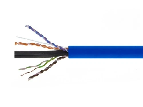 Monoprice Cat6A Plenum Bulk Cable 500 Feet Blue For Networking LAN Modem Router