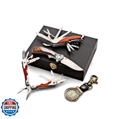 Kings County Tools Multi-Purpose Tool Set | 9 Function Folding Multitool | Multi