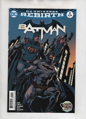 Batman Issue #2 Comic Book. Vol 3. Cover A. Tom King. David Finch. DC 2016