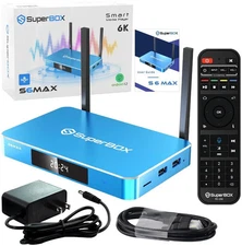 2026 BLUE SuperBox S6 Max 24/7 Support Authorized Distributor Same Day 100%
