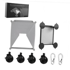 Gray Suction Cup Mount with Protective Case for Starlink Mini - Silicone Cover