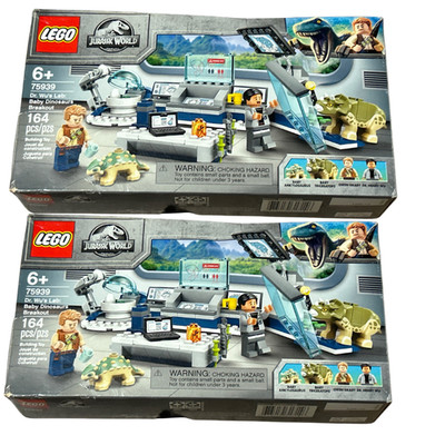 2 Pack LEGO 75939 Jurassic World Dr Wu Lab Baby Dinosaurs Set