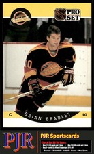Brian Bradley 1990-91 Pro Set #294 Vancouver Canucks