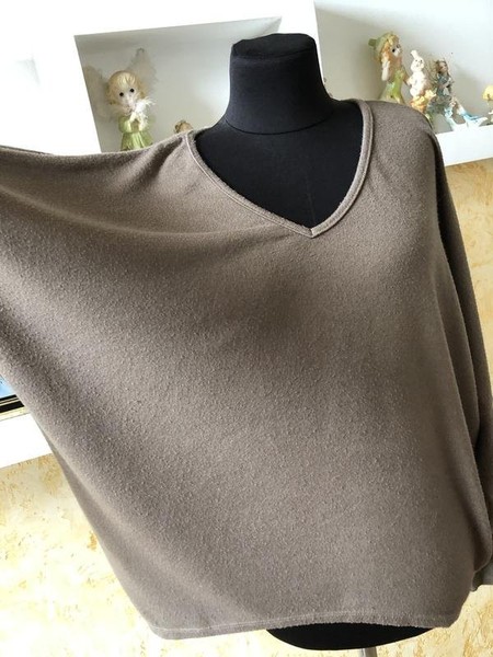 Women Ballin Sweater Brown Angora 54 / 5XL / 62
